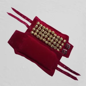 Bharatnatyam Ghungroo 4-Line Red Velvet